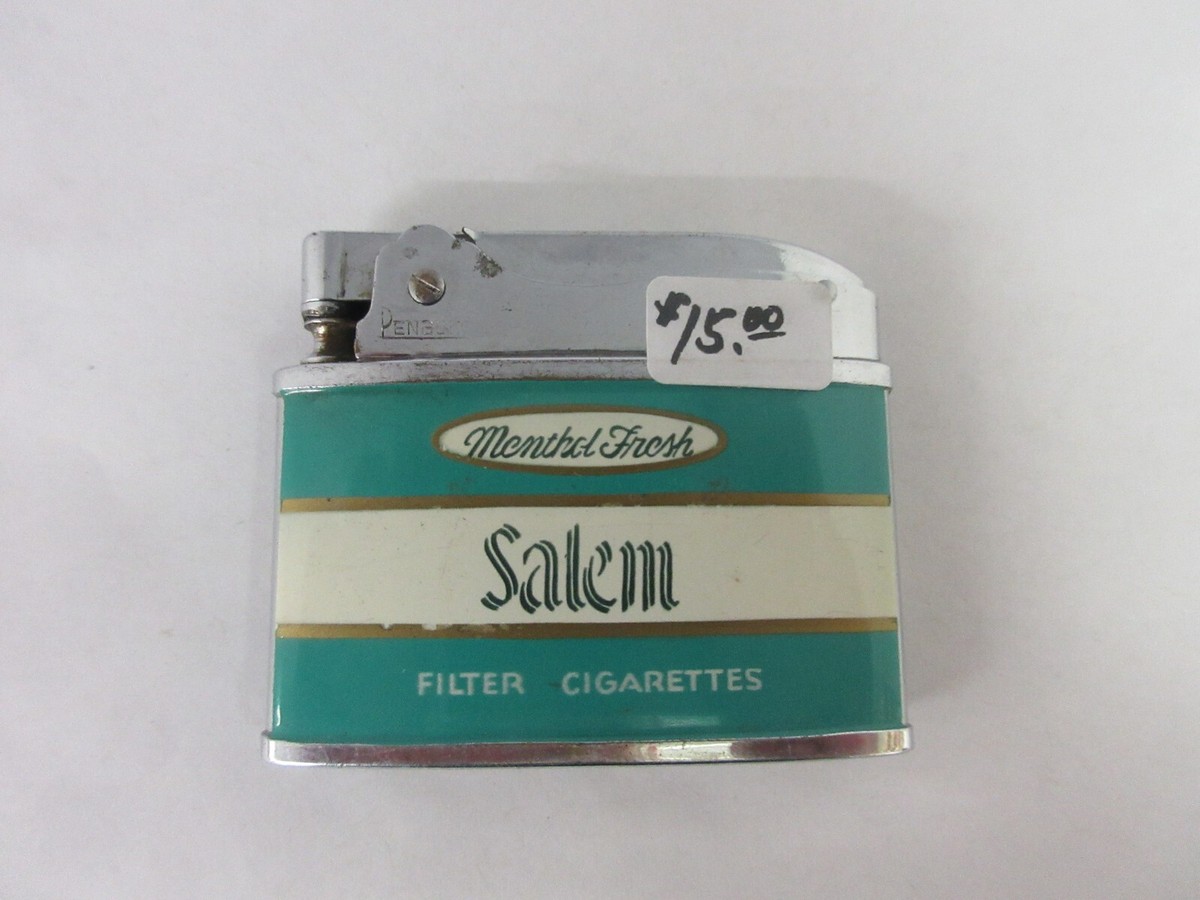 VINTAGE ADVERTISING EMPTY SALEM CIGARETTE LIGHTER M-167