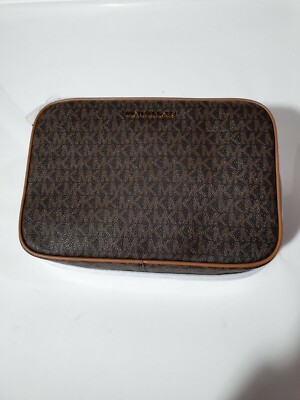 Michael Kors Damen braun Umhängetasche - Large Crossbody -Textil&Canvas&Leder UR