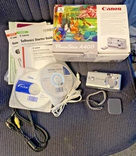 Canon PowerShot A400 Digital Camera 3.2 Megapixel 2.2x Optical Zoom 16mb Tested