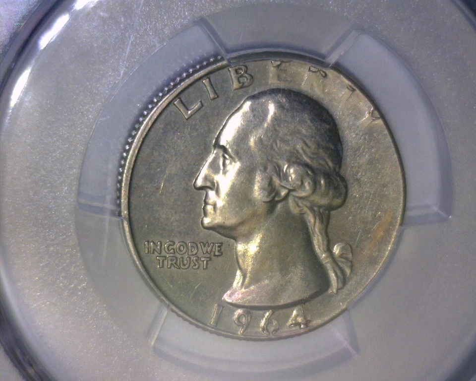 1964 D WASHINGTON QUARTER STRUCK ON A NICKEL PLANCHET  U.S. ERROR COIN - Image 3 of 4