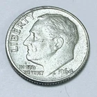 1964 D Roosevelt Silver Dime 90% Silver Circulated Coin Free Shipping #8370