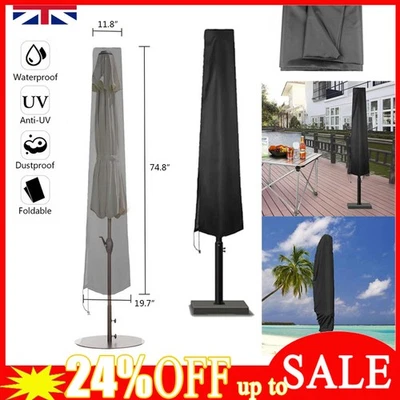 Heavy Duty Parasol Banana Umbrella Cover Cantilever Outdoor Patio Shield Oxford