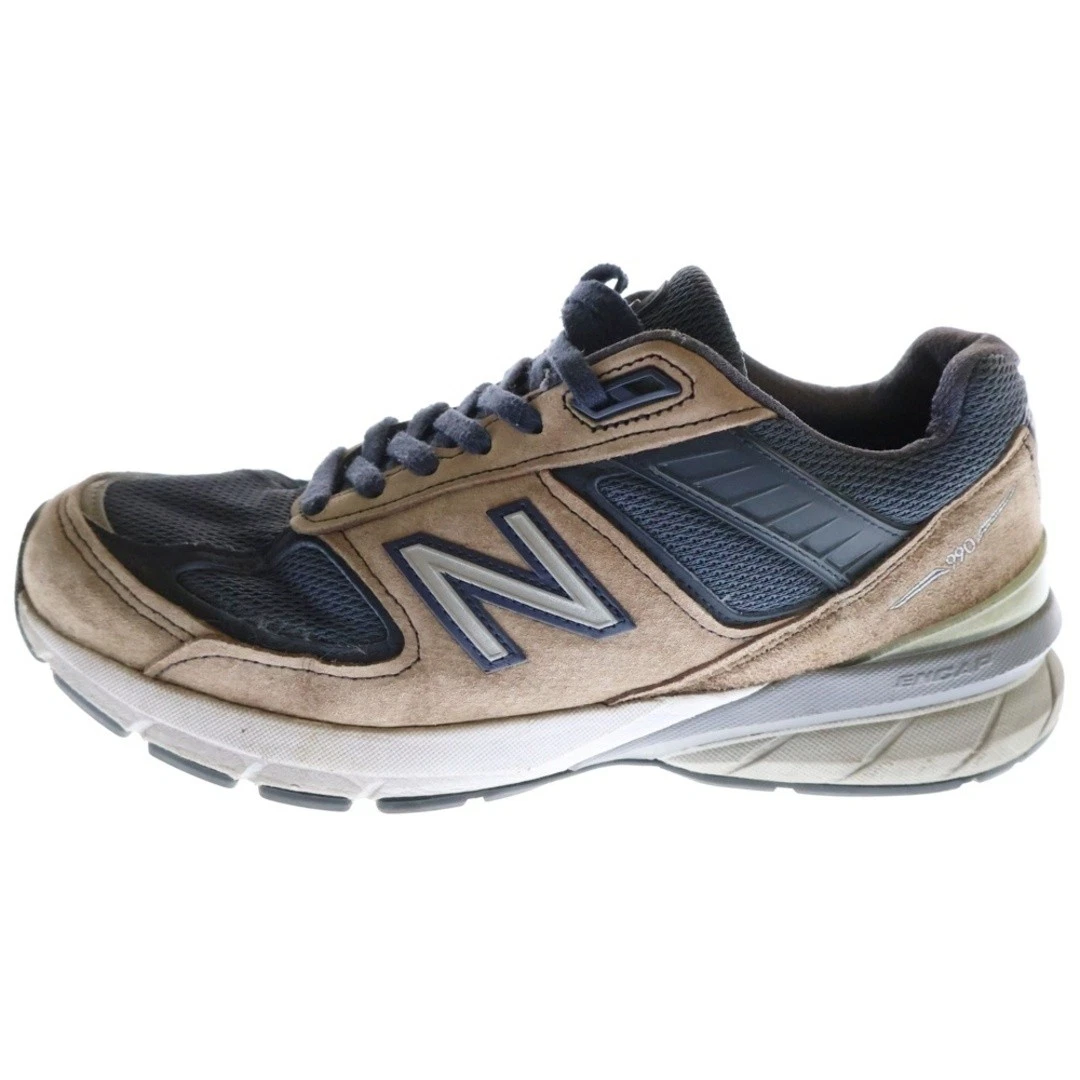 Sneakers New Balance M990NV5 scamosciate taglio basso marrone navy US8 26 cm usate 226fa2a26860