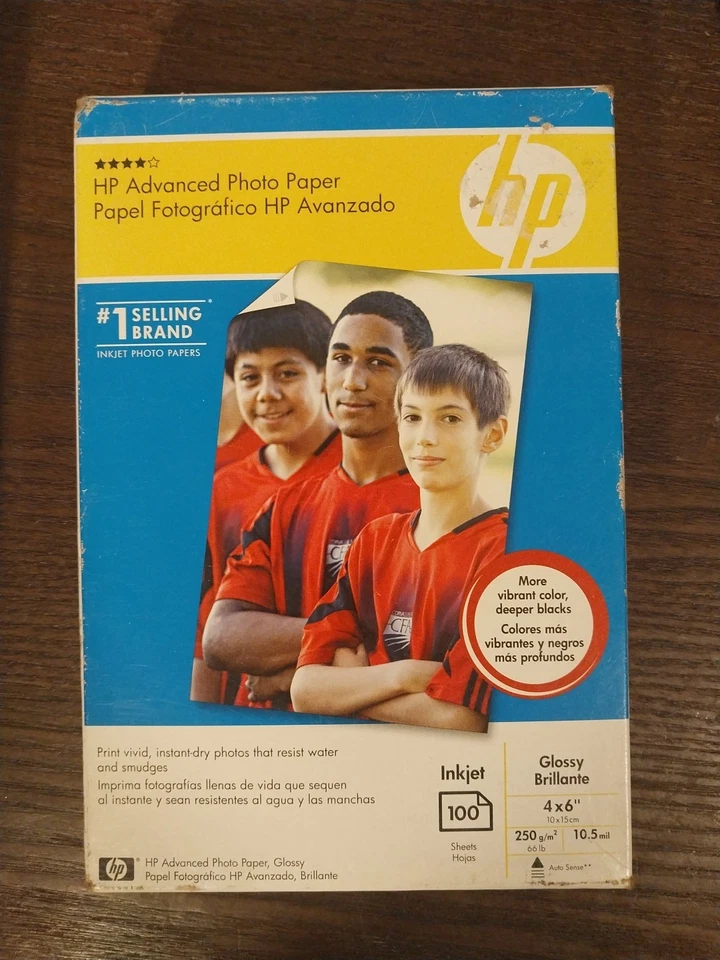 2 HP Advanced/Premiun Photo Paper Inkjet Glossy 4x6" 100 Sheets NIB - Image 3 of 4