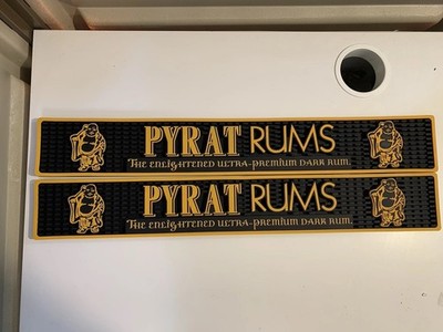 PYRAT RUMS Ultra Premium Dark Rums Gummi Bar Auslaufmatten X2