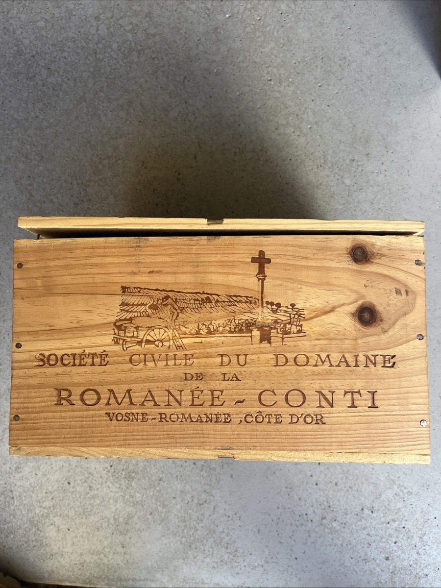 Domaine Romanee-Conti La Tache Burgundy Wine Wooden Box with Lid