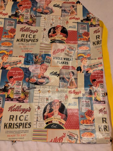 Pimpernel Vintage Kellogg's Apron Adults Retro Print oilcloth waterproof cotton - Picture 3 of 7