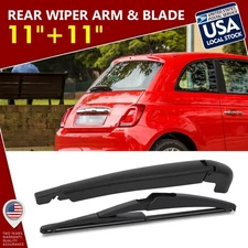 Waterproof 4 Season 11''+11'' Soft Rubber Rear Wiper Arm Windshield Rain Blade