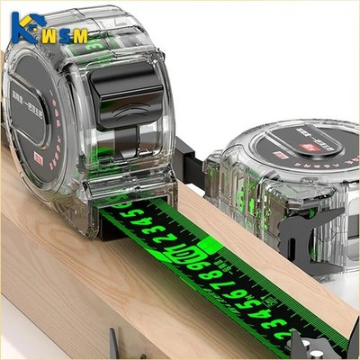 3-10M Self-Locking Tape Measure Black Fluorescent Tape Measure High Precision Th