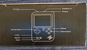 SUP Game Box 400 in 1 Plus Handheld NES Console TV Out 480p RCA Black