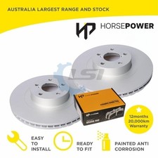 Front Brake Pads and Rotors Set suits Subaru FORESTER 2.5i 2013 -18