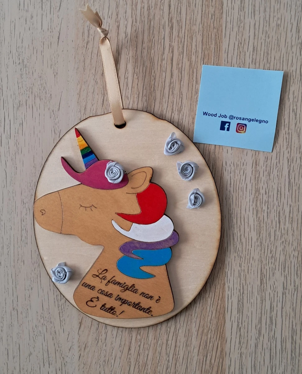 Cartello Decorativo In Legno 12x12 Cm - Scatola In MDF Con Stampa Per Casa, Aula O Ufficio