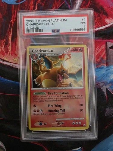 Charizard 1/99 Arceus Holo PSA 7