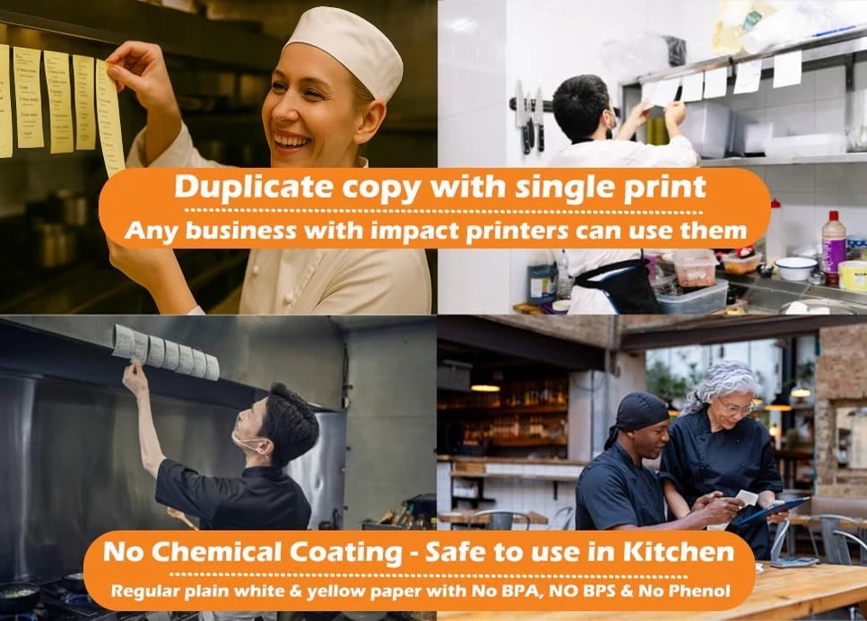 BuyRegisterRolls 2 capas rollos sin carbono (50 rollos) 3 X 95 pies sin carbono Foto 4 de 4