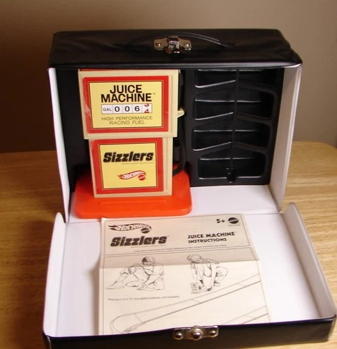 Mattel Hot Wheels Redline Sizzlers Race Case with Juice Machine and Instructions