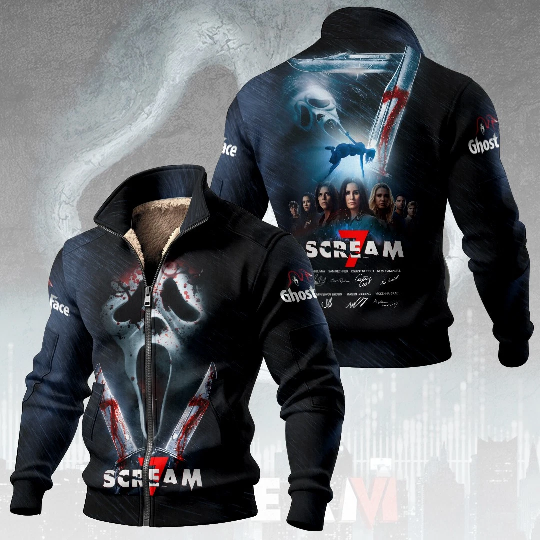 Scream Thick Knit Fleece Jacket All Sizes - product detail image 1