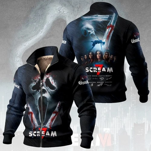 Scream Thick Knit Fleece Jacket All Sizes - product listing photo
