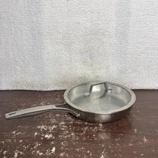 Calphalon Classic 1390 10 In Frying Pan Skillet W/ Lid Stainless Steel Glass Lid