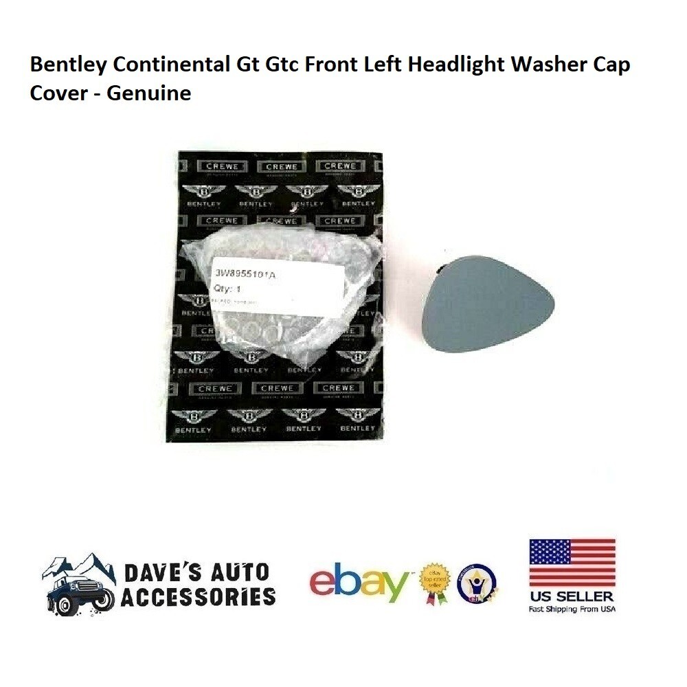 Headlight Cap Washer Cover LH Side For 2004 - 2011 Bentley Continental Flying