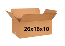 26" x 16" x 10" CARDBOARD BOX - 200 lb - SINGLE BOX