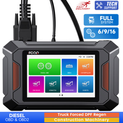 Fcar Heavy Duty Truck OBD Scanner All System Diagnostic Scan Tool DPF Regen
