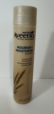 1-Aveeno Nourish + Moisturize Shampoo Wheat Complex Oat Protein 10.5 oz NEW