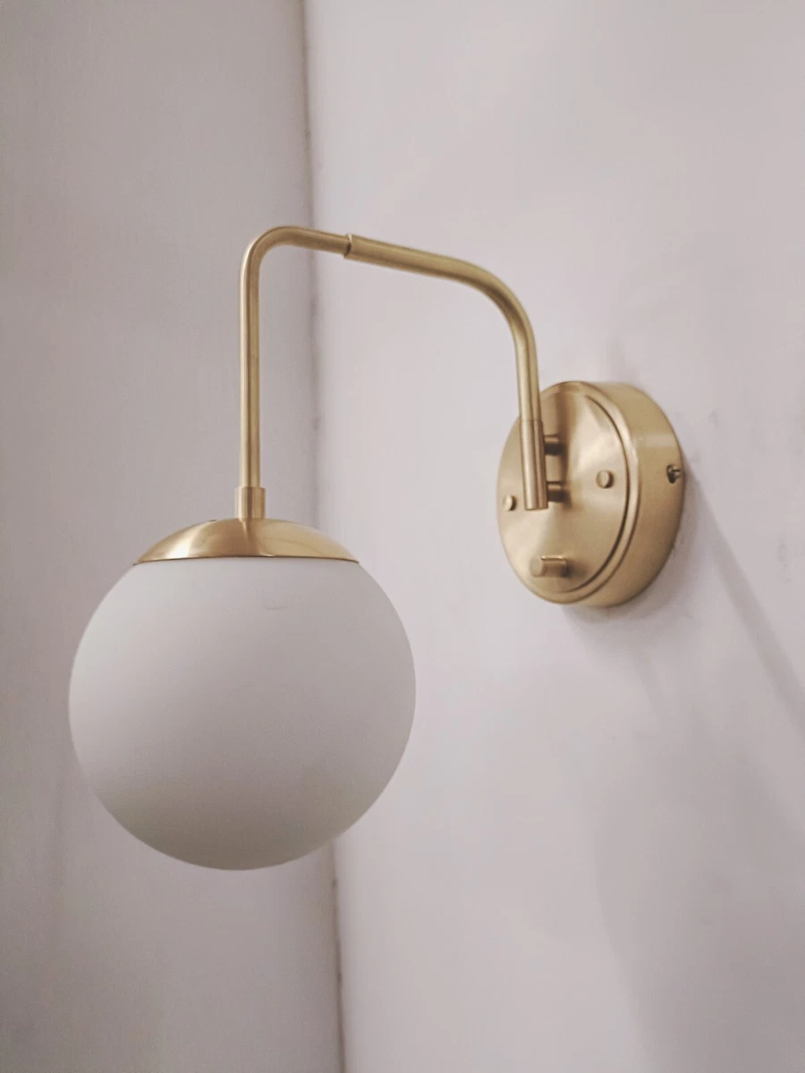 Frosted sconce deals