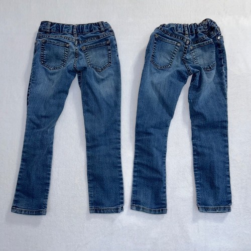 LOT OF 4 Girls Size 6 Pants Jeggings Jeans Children's Place Cat & Jack Khaki - Picture 5 of 9