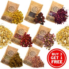 Edible Dried Flowers Petals Buds Infusion Tea Cooking Gin Tonic Coctail Garnish