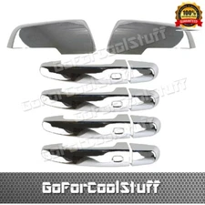 FOR 18 19 20 21 Chevy Traverse Chrome Mirror Cover + door handle w/ sk OVERLAY