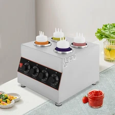 2.75Qt Capacity Electric Sauce Warmer 640W Stainless Steel Sauce Heat Machine