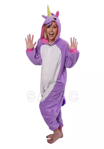 Mens Ladies Fleece Pyjama Pajamas Kigurumi Onsies Adults Animal Costume UK - Picture 15 of 68
