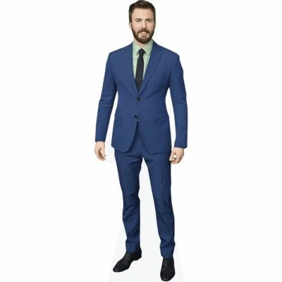 CELEBRITY CUTOUTS Chris Evans (Blue Suit) Mini Size Cutout