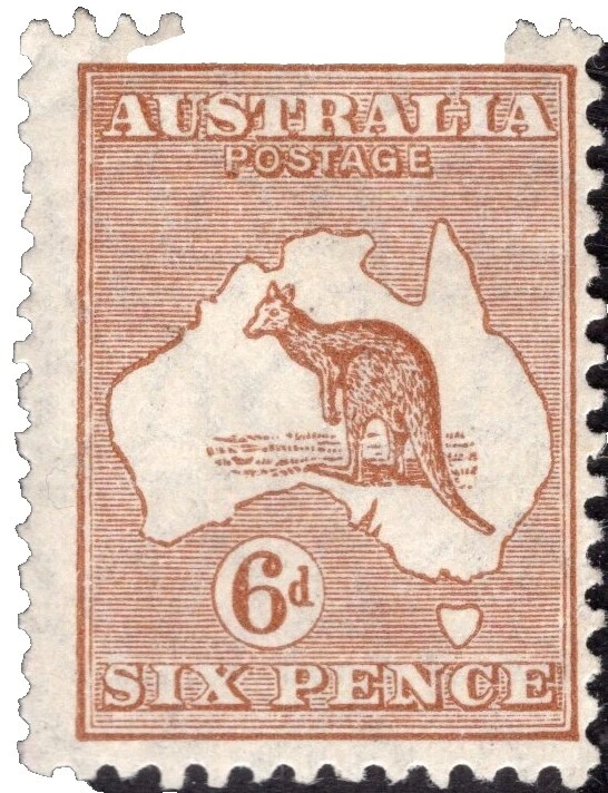 Pre-Decimal Postage Australian Kangaroo Stamps