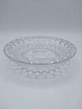 Vintage 7" Ash Tray Clear Glass 1950s