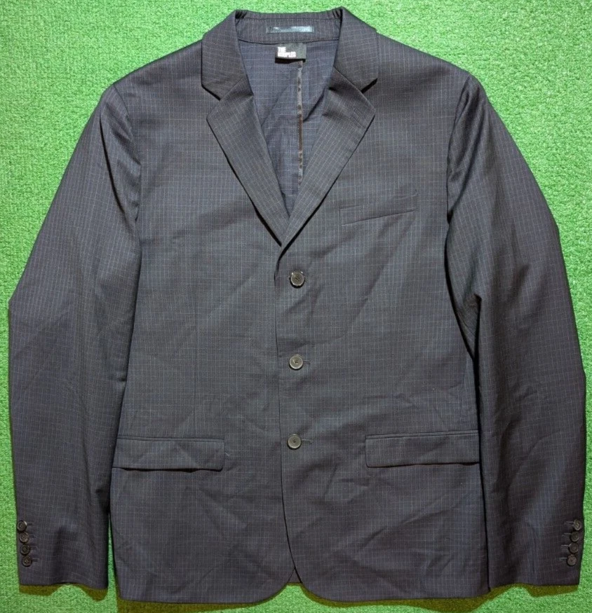 THE KOOPLES Wool Three Button Black Check Suit EU Size 50 US Size 40 - Image 3 of 4