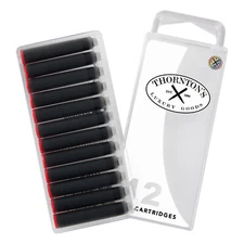 THornton's  Short Standard International Fountain Pen Ink Cartridges, Red