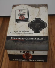 Vintage BOWES Gas Station Advertising TIREPAIR Tire Repair Cabinet Display