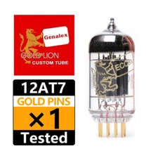 1PC Brand New Genalex Gold Lion 12AT7 Gold Pins Vacuum Tube ECC81 Valve Tube
