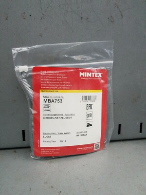 NEW MINTEX REAR HANDBRAKE SHOE ACCESSORY KIT - MBA753