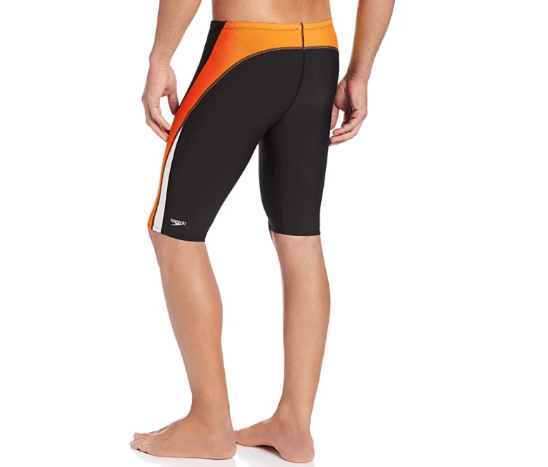 Maiô Speedo masculino e masculino Endurance+ Launch Splice Jammer, preto/laranja, 32 - Imagem 2 de 2