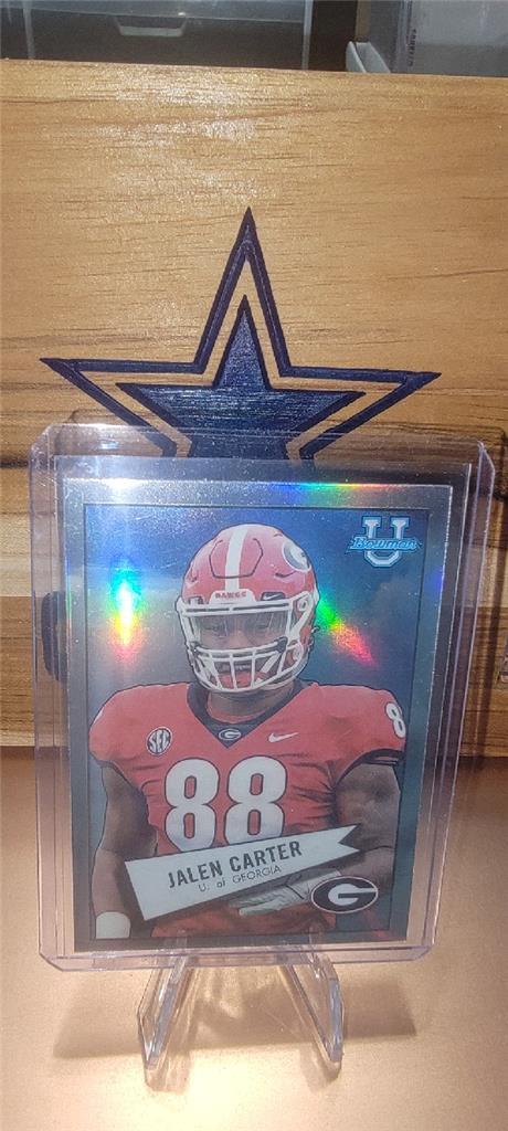 2022 Bowman U Chrome Jalen Carter 1952 Throwback Refractor 52BF-22