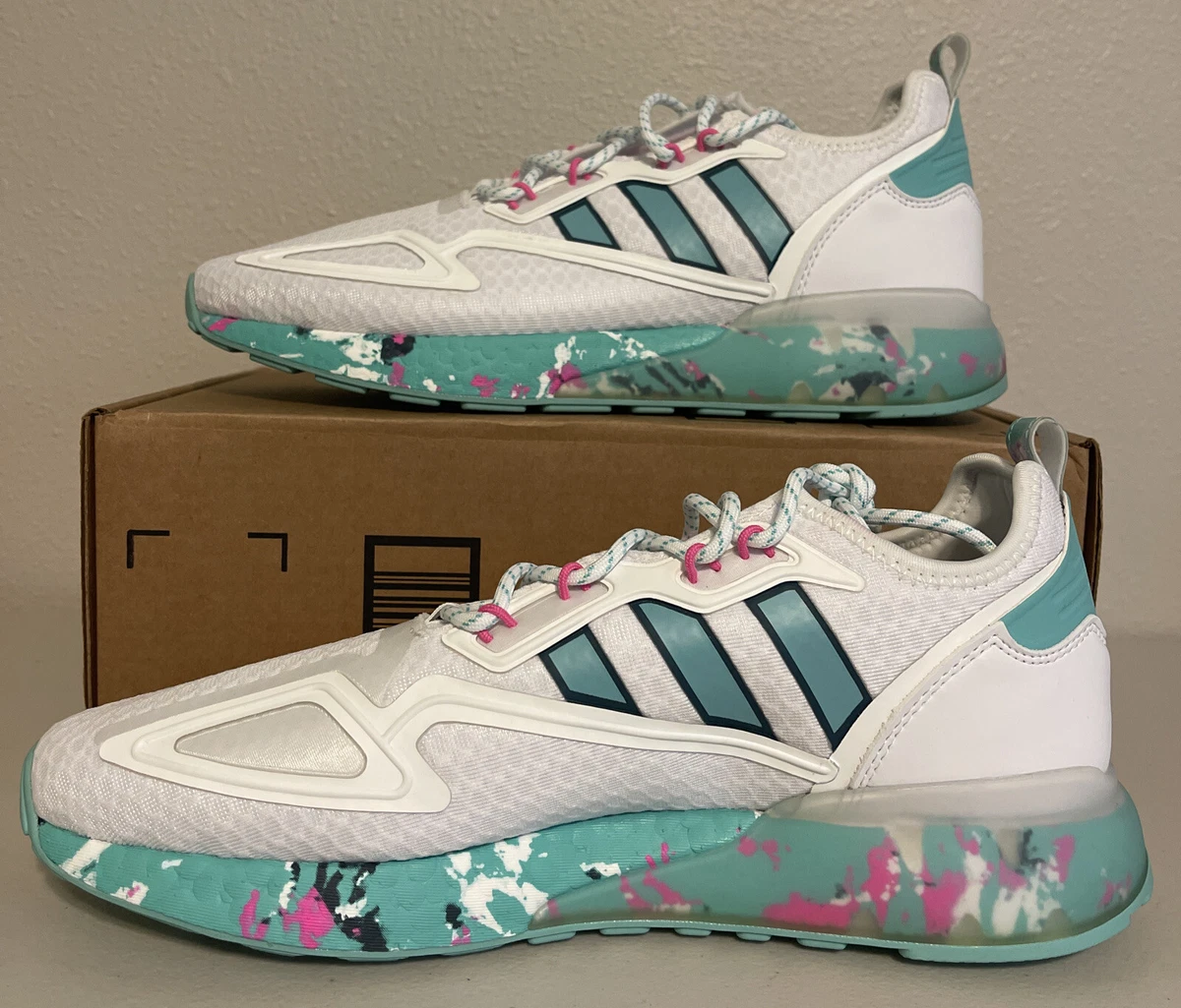 Adidas ZX 2K Boost White Active Mint for sale | eBay
