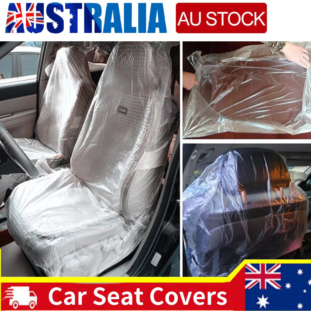 100PCS Car Seat Covers Universal Set Front Rear Seat Disposable