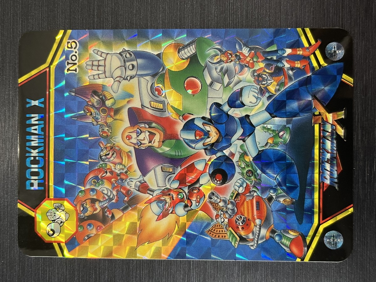 Rockman X1 (Megaman X1) card prism rare Japanese 1993 CAPCOM | eBay