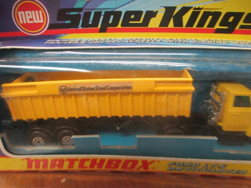 MATCHBOX SUPER KINGS K-18 FORD LTS ARTICULATED TIPPER 'US STEEL CORP' - Image 2 of 3