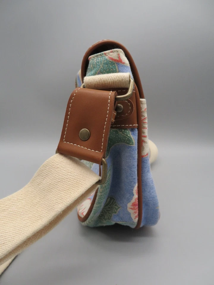 Bolso Bandolera Vintage Liz Claiborne Floral Flor Denim Foto 4 de 4