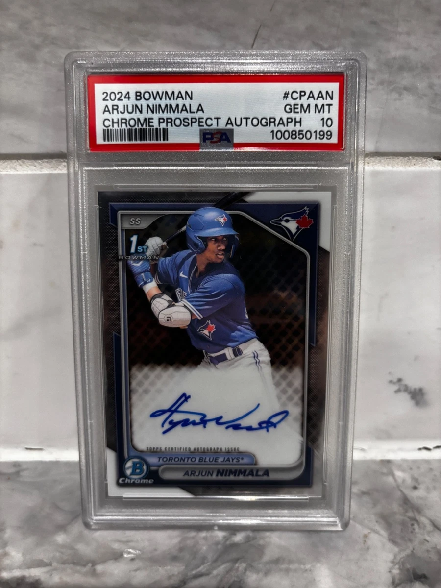Bowman Baseball Toronto Blue Jays Sports Autographed Trading Cards