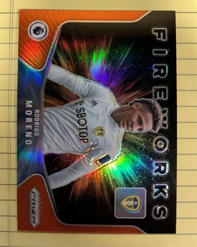 2021-22 Panini Premier Fireworks Insert #20 Rodrigo Moreno 12/25 Orange Prizm
