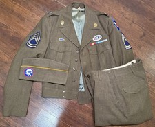 Post WWII Occupation Korean War Era 11th Airborne Infantry Ike Uniform